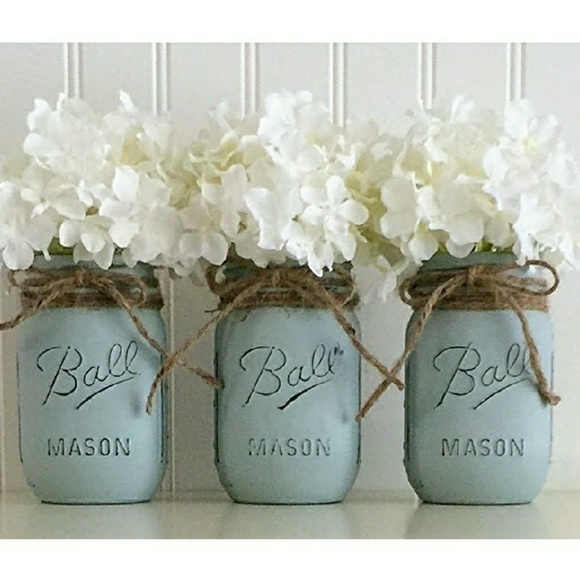 Other - Shabby Chic Mason Jars
